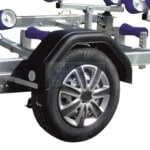 ALFA-B Marine 26325HG.180A Egytengelyes, fékezett, görgős, csónakszállító, hajószállító