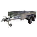 ALFA-T 43015MN.270-ig kéttengelyes, fékezett, mellsőkerekes, nyitott, oldalfalas utánfutó