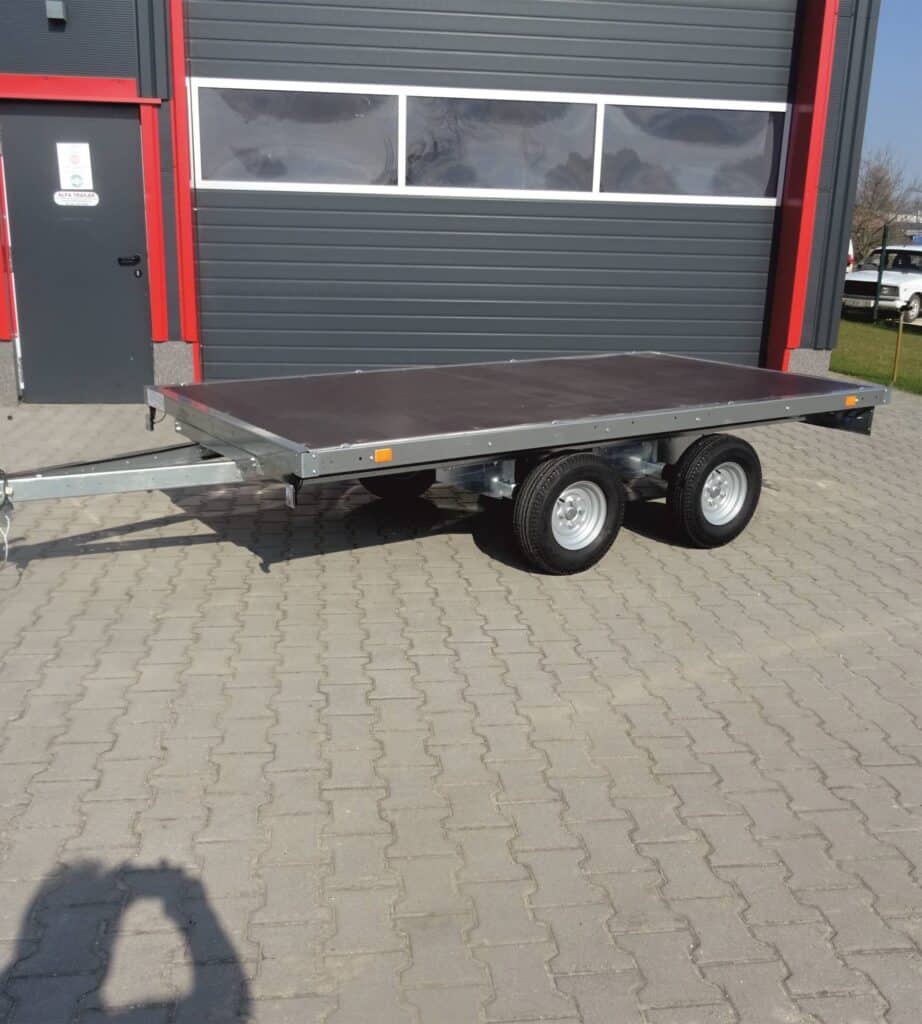 ALFA-T 43016AP.270 kéttengelyes fékezett utánfutó 300x160cm - 2700kg össztömeg