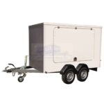 ALFA-T Modulo 42516MPK.200.3 kéttengelyes fékezett zárt utánfutó, 2 hátsó ajtóval, 2 oldal ajtóval