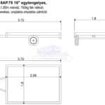 ALFA 12518AP.75 10", 2,56x1,80m méretű, 750kg egytengelyes, fék nélküli, alsókerekes, uniplatós, síkplatós utánfutó