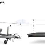 ALFA-B 22518AP.150-ig 10" egytengelyes 2,56x1,8m méretű, 1500kg, fékezett alsókerekes uniplatós síkplatós utánfutó