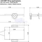 ALFA-B 22518MP.150-ig egytengelyes, 2,56x1,8m méretű, 1500kg, fékezett, mellsőkerekes, uniplatós, síkplatós utánfutó