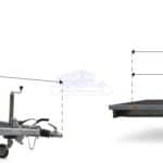 ALFA-B 23018AP.130-ig 10" egytengelyes 3,0x1,8m, méretű, 1300kg, fékezett alsókerekes uniplatós síkplatós utánfutó