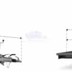 ALFA-B 23018AP.150-ig 10" egytengelyes 3,0x1,8m, méretű, 1500kg, fékezett alsókerekes uniplatós síkplatós utánfutó