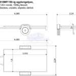 ALFA-B 23018MP.150-ig egytengelyes, 3,0x1,8m méretű, 1500kg, fékezett, mellsőkerekes, uniplatós, síkplatós utánfutó