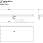 ALFA-B 25020AP.130-ig 10" egytengelyes 5,0x2,0m méretű, 1300kg, fékezett alsókerekes uniplatós síkplatós utánfutó trailer, tréler
