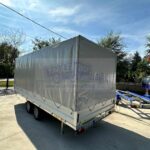 Ponyva 150 cm magas, szürke rögzítőzsinorral ALFA 15020AP, 25020AP, 45020AP utánfutóhoz TP15020150