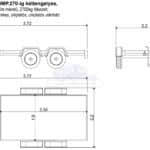 ALFA-T 42518MP.270-ig kéttengelyes, 2,56x1,8m méretű, 2700kg, fékezett, mellsőkerekes, síkplatós, uniplatós utánfutó