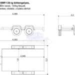 ALFA-T 43018MP.200-ig kéttengelyes, 3,0x1,8m méretű, 2000kg, fékezett, mellsőkerekes, síkplatós, uniplatós utánfutó