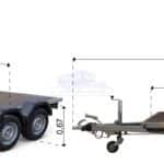 ALFA-T 43018MP.270-ig kéttengelyes, 3,0x1,8m méretű, 2700kg, fékezett, mellsőkerekes, síkplatós, uniplatós utánfutó