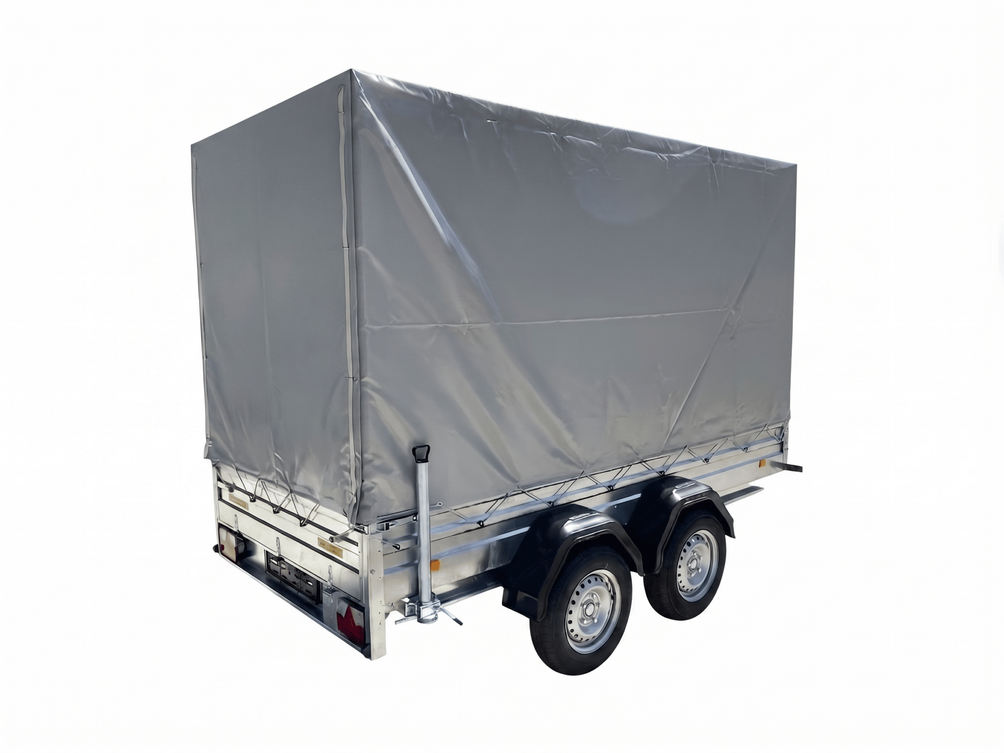 Ponyva 100 cm magas, szürke rögzítőzsinorral ALFA 15020AP, 25020AP, 45020AP utánfutóhoz TP15020100