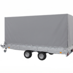 Ponyva 150 cm magas, szürke rögzítőzsinorral ALFA 15020AP, 25020AP, 45020AP utánfutóhoz TP15020150