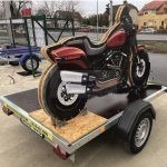 ALFA 12015MT.75.2 egytengelyes 1,98x1,5m méretű, 750kg, fék nélküli, mellsőkerekes motorszállító utánfutó