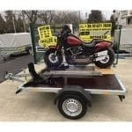 ALFA 12015MT.75.2 egytengelyes 1,98x1,5m méretű, 750kg, fék nélküli, mellsőkerekes motorszállító utánfutó