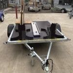 ALFA 12015MT.75.2 egytengelyes 1,98x1,5m méretű, 750kg, fék nélküli, mellsőkerekes motorszállító utánfutó