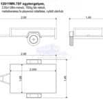 ALFA 12011MN.75F egytengelyes, 2,0x1,08m méretű, 750kg fék nélküli, mellsőkerekes fix playwood oldalfalas nyitott utánfutó