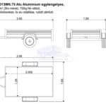 ALFA 12013MN.75 Alu Alumínium egytengelyes, 2,0x1,26m méretű, 750kg fék nélküli, mellsőkerekes fix alu oldalfalas nyitott utánfutó