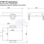 ALFA 12013MN.75F egytengelyes, 2,0x1,25m méretű, 750kg fék nélküli, mellsőkerekes fix playwood oldalfalas nyitott utánfutó