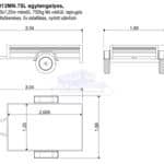 ALFA 12013MN.75L egytengelyes, 2,0x1,2m méretű, 750kg fék nélküli, mellsőkerekes fix alu oldalfalas nyitott utánfutó