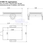ALFA 12015MN.75L egytengelyes, 2,0x1,45m méretű, 750kg fék nélküli, mellsőkerekes laprugós fix oldalfalas nyitott utánfutó