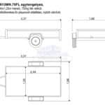 ALFA 12513MN.75FL egytengelyes, 2,44x1,25m méretű, 750kg fék nélküli, mellsőkerekes fix playwood oldalfalas nyitott utánfutó