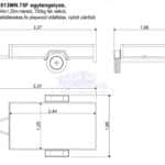ALFA 12513MN.75F egytengelyes, 2,44x1,25m méretű, 750kg fék nélküli, mellsőkerekes fix playwood oldalfalas nyitott utánfutó