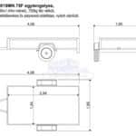 ALFA 13015MN.75F egytengelyes, 2,94x1,44m méretű, 750kg fék nélküli, mellsőkerekes fix playwood oldalfalas nyitott utánfutó