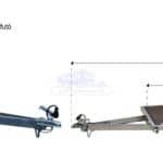 ALFA 13018MP.75L egytengelyes, 3,04x1,80, 750kg fék nélkuli, mellsőkerekes, laprugós, síkplatós utánfutó