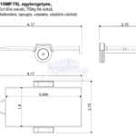 ALFA 13018MP.75L egytengelyes, 3,04x1,80, 750kg fék nélkuli, mellsőkerekes, laprugós, síkplatós utánfutó