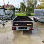 ALFA 13015MN.75F egytengelyes fékezetlen mellsőkerekes fix playwood oldalfalas nyitott utánfutó