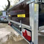 ALFA 12513MN.75FL egytengelyes fékezetlen mellsőkerekes fix playwood oldalfalas nyitott utánfutó