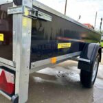 ALFA-B 22513MN.100F egytengelyes fékezett mellsőkerekes fix oldalfalas playwood utánfutó