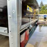 ALFA-B 22513MN.100F egytengelyes fékezett mellsőkerekes fix oldalfalas playwood utánfutó