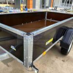 ALFA 12515MN.75F egytengelyes fékezetlen mellsőkerekes fix playwood oldalfalas nyitott utánfutó