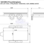 ALFA-T 42513MN.270 kéttengelyes fékezett utánfutó 244x125cm - 2700kg össztömeg