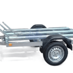 ALFA 12015MT.75.3 egytengelyes 1,98x1,5m méretű, 750kg, fék nélküli, mellsőkerekes motorszállító utánfutó