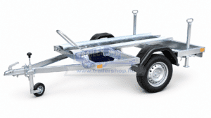 ALFA 12015MT.75.1 egytengelyes 1,98x1,5m méretű, 750kg, fék nélküli, mellsőkerekes motorszállító utánfutó