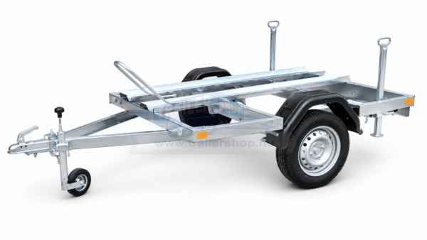 ALFA 12015MT.75.1 egytengelyes 1,98x1,5m méretű, 750kg, fék nélküli, mellsőkerekes motorszállító utánfutó
