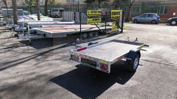 ALFA 12513MN.75A EASY egytengelyes fékezetlen utánfutó 244x125cm - 750kg össztömeg