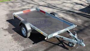 ALFA 12013MN.75A 10 EASY egytengelyes 2,0x1,25m méretű, 750kg, fékezetlen mellsőkerekes fix oldalfalas nyitott utánfutó