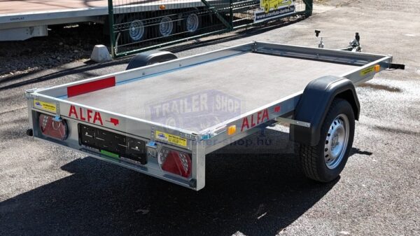 ALFA 12513MN.75A EASY egytengelyes fékezetlen utánfutó 244x125cm - 750kg össztömeg