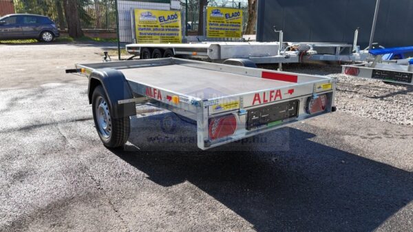 ALFA 12513MN.75A EASY egytengelyes fékezetlen utánfutó 244x125cm - 750kg össztömeg