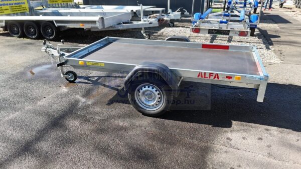 ALFA 12513MN.75A EASY egytengelyes fékezetlen utánfutó 244x125cm - 750kg össztömeg