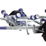 ALFA-B Marine 27525HG.180A Egytengelyes, fékezett, görgős, csónakszállító, hajószállító