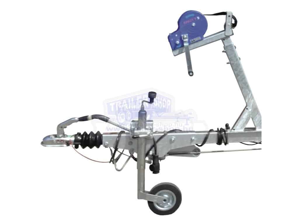 ALFA-B Marine 27525HG.180A Egytengelyes, fékezett, görgős, csónakszállító, hajószállító