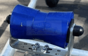 Hajógerinc görgő 5", kék, 133x79x59mm( gerincgörgő ), 20mm tengelyen+C56 F0149