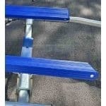 Műanyag párnafaborító, 98×43 L=3000, kék