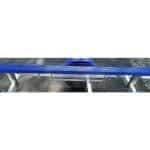 Műanyag borítású párnafa 3000x100x50mm, kék