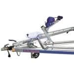 ALFA-T Marine 49225HG.350A Kéttengelyes, fékezett, görgős, csónakszállító, hajószállító